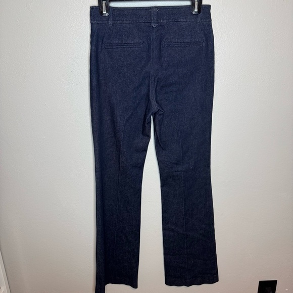 Anthropologie The Essential Trousers Bootcut Pants Dark Wash - Picture 9 of 11
